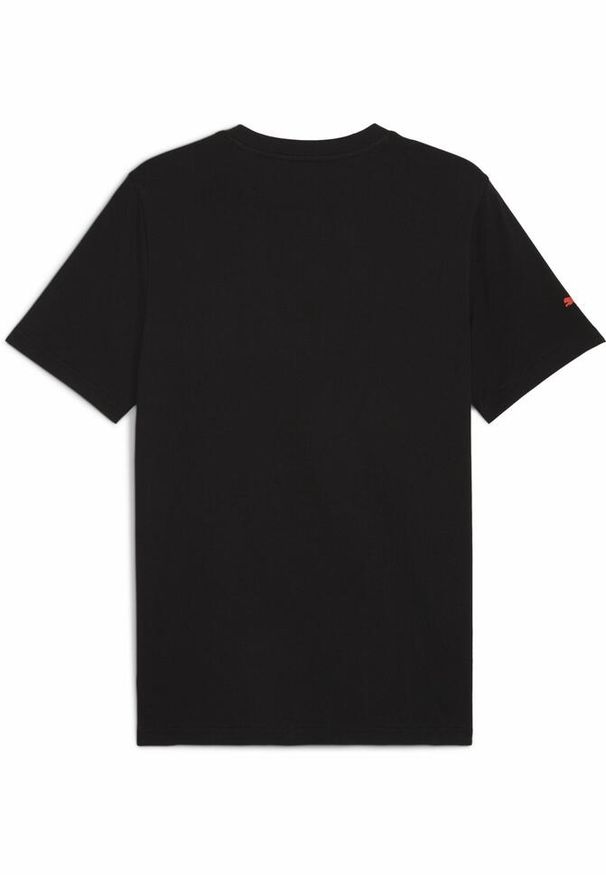 Puma - Męska koszulka F1® Essentials z logo PUMA Black. Kolor: czarny. Wzór: nadruk