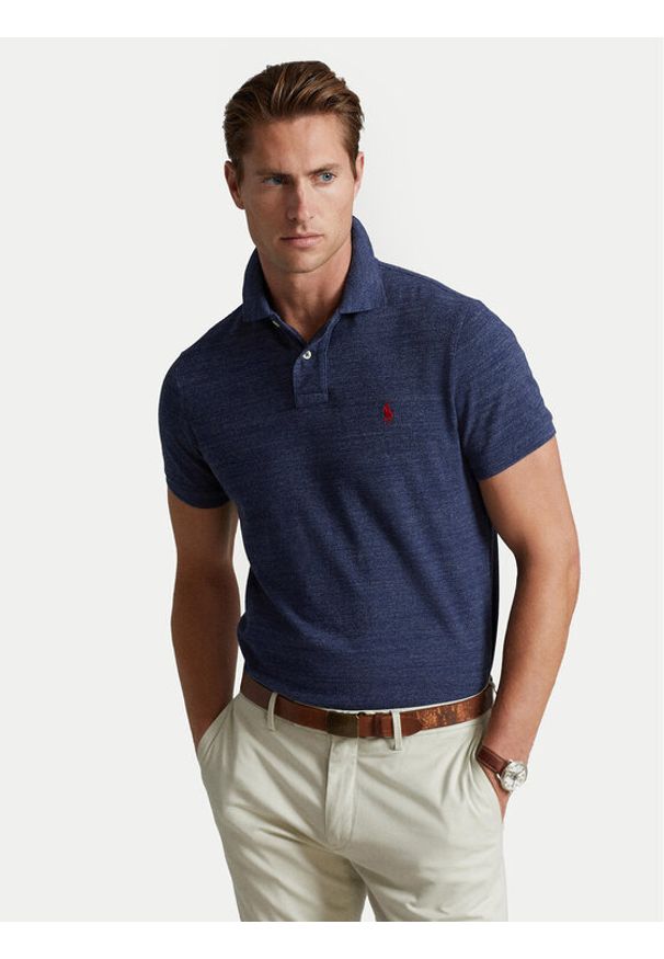 Polo Ralph Lauren Polo 710666998005 Niebieski Regular Fit. Typ kołnierza: polo. Kolor: niebieski