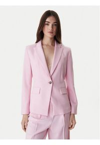 Marella Marynarka Slogan1 2615041211 Różowy Slim Fit. Kolor: różowy. Materiał: syntetyk #1