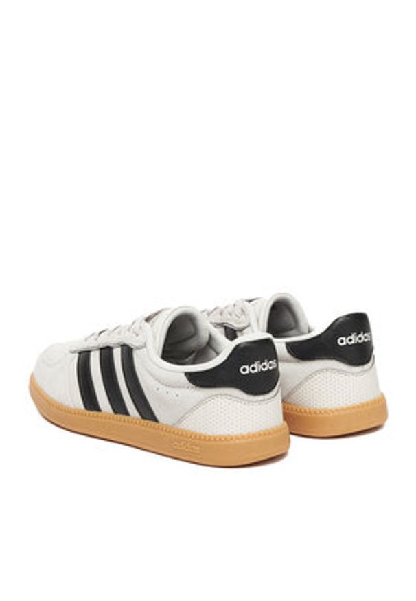 Adidas - adidas Sneakersy BREAKNET SLEEK JR0689 Szary. Kolor: szary. Materiał: skóra, zamsz