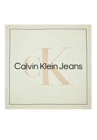 Calvin Klein Jeans Chusta Bold Mono Logo Shawl K60K612325 Beżowy. Kolor: beżowy. Materiał: materiał #2