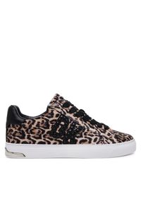 DKNY Sneakersy K1569921 Brązowy. Kolor: brązowy. Materiał: skóra #1