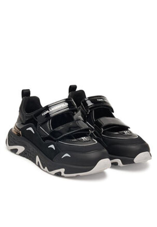 Karl Lagerfeld - KARL LAGERFELD Sneakersy Blaze KL62406 Czarny. Kolor: czarny. Materiał: skóra