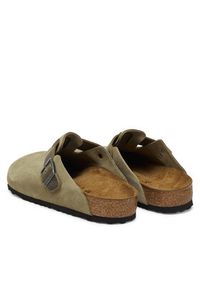 Birkenstock Klapki Boston 1031516 Khaki. Kolor: brązowy. Materiał: zamsz, skóra #6