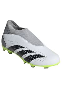 Adidas - Buty adidas Predator Accuracy.3 Ll Fg Jr IF2265 białe białe. Kolor: biały. Materiał: materiał. Szerokość cholewki: normalna #5