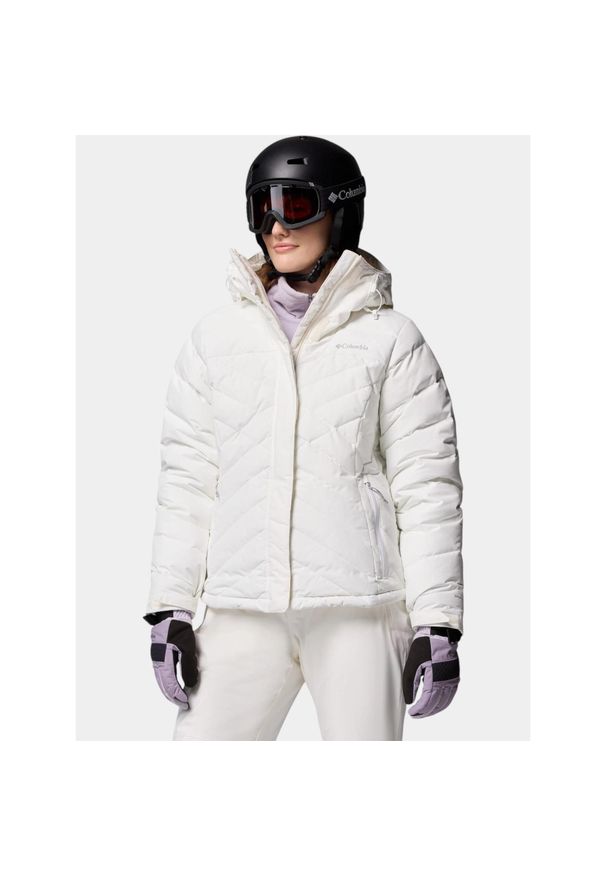 columbia - Płaszcz Zimowy Damski Columbia Lay D V. Kolor: beżowy. Materiał: puch. Sezon: zima. Sport: turystyka piesza