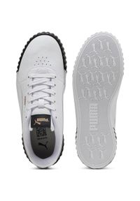 Adidasy Puma Carina 3.0, Dla obu płci. Okazja: na co dzień. Kolor: biały. Materiał: skóra ekologiczna, skóra, materiał. Sport: turystyka piesza