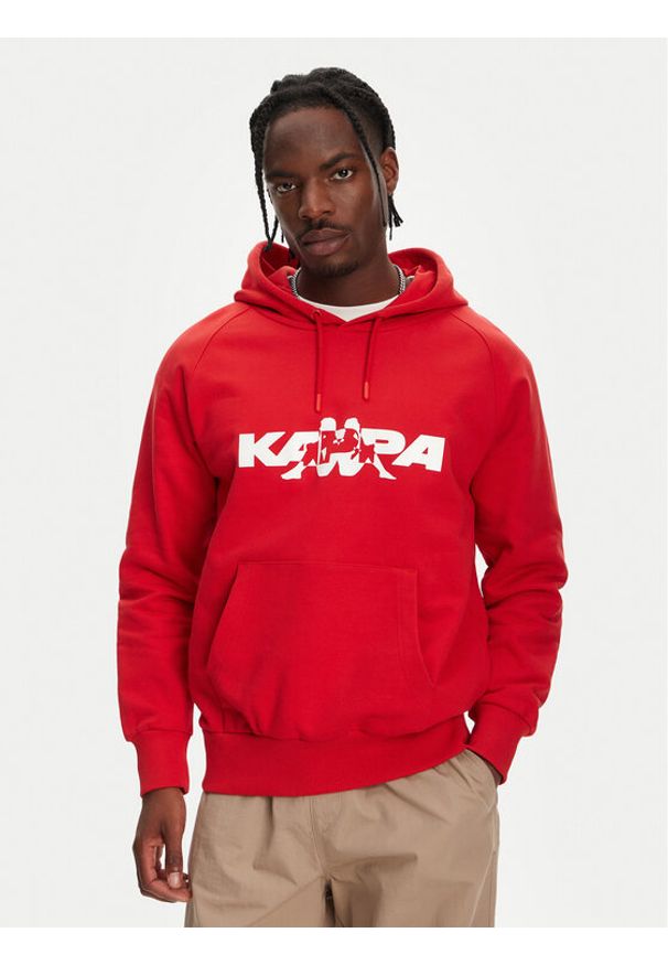 Kappa Bluza Nhayma 341V57W Czerwony Regular Fit. Kolor: czerwony. Materiał: bawełna