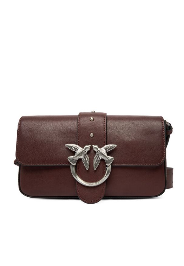 Pinko - PINKO Torebka Love One Slouchy Zip Mini AI 25-26 PLTT 105345 A2JG Brązowy. Kolor: brązowy. Materiał: skórzane