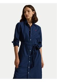 Polo Ralph Lauren Sukienka koszulowa 211963031 Granatowy Regular Fit. Typ kołnierza: polo. Kolor: niebieski. Materiał: bawełna. Typ sukienki: koszulowe #4