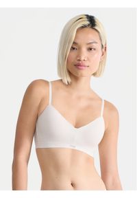 Sloggi Biustonosz top Ever Ease 10219599 Beżowy. Kolor: beżowy. Materiał: bawełna