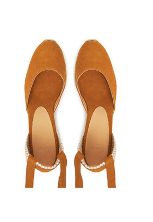 Castañer Espadryle Carina/6/002 021644 Brązowy. Kolor: brązowy. Materiał: materiał