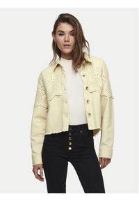 only - ONLY Kurtka jeansowa Elena 15232378 Beżowy Regular Fit. Kolor: beżowy. Materiał: bawełna #1