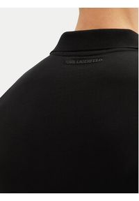 Karl Lagerfeld - KARL LAGERFELD Polo 745710 500224 Czarny Regular Fit. Typ kołnierza: polo. Kolor: czarny. Materiał: bawełna