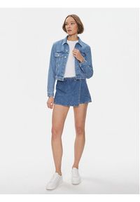 Calvin Klein Jeans Szorty jeansowe Wrap Skort J20J223300 Niebieski Regular Fit. Kolor: niebieski. Materiał: bawełna #4