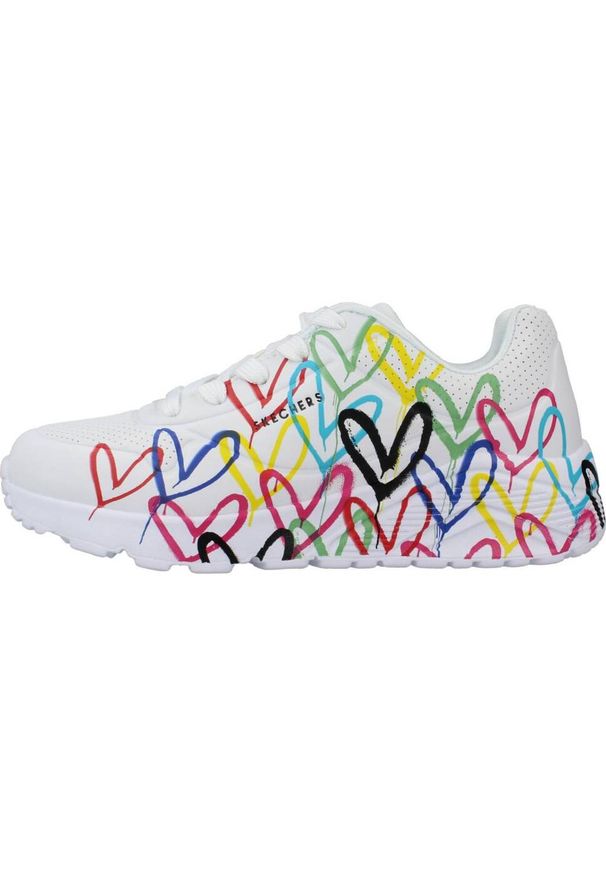 skechers - Tenisówki Skechers Model Uno Lite Kolor Biały. Zapięcie: sznurówki. Kolor: biały. Materiał: materiał, syntetyk, tkanina. Szerokość cholewki: normalna. Sport: turystyka piesza