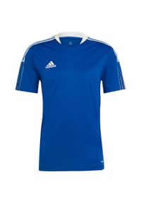 Adidas - Koszulka męska adidas Tiro 21 Training Jersey. Kolor: niebieski. Materiał: jersey