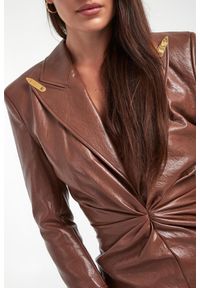 Elisabetta Franchi - Sukienka mini z ekoskóry ELISABETTA FRANCHI. Długość: mini #3