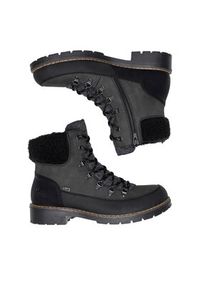 Rieker Trzewiki Y9101-45 Szary. Kolor: szary. Materiał: materiał #5