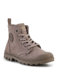 Buty Palladium Pamp Hi Zip Nbk W 96440-211-M brązowe. Okazja: na spacer. Zapięcie: zamek. Kolor: brązowy. Materiał: zamsz. Sport: turystyka piesza #1