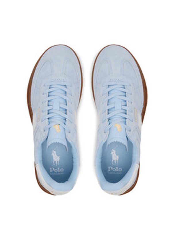 Polo Ralph Lauren Sneakersy Heritage Aera 804956688001 Błękitny. Kolor: niebieski. Materiał: zamsz, skóra