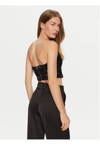 BARDOT Top Eleni 59112TB2 Czarny Slim Fit. Kolor: czarny. Materiał: syntetyk