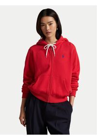 Polo Ralph Lauren Bluza 211971699005 Czerwony Relaxed Fit. Typ kołnierza: polo. Kolor: czerwony. Materiał: bawełna #1