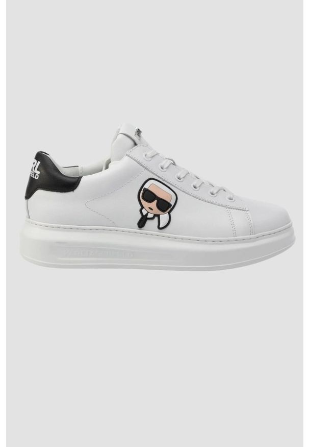 Karl Lagerfeld - KARL LAGERFELD Białe sneakersy Kapri Nft Lo Lace. Kolor: biały