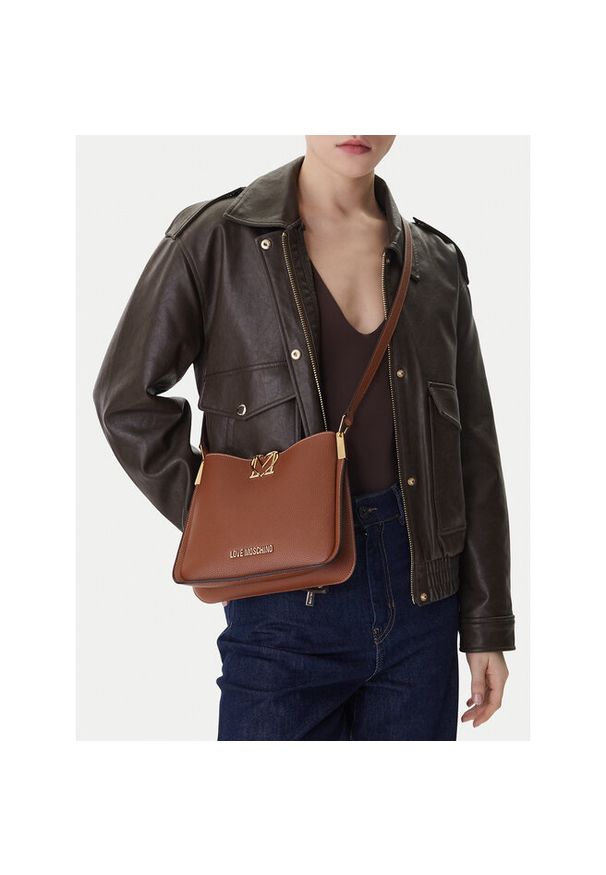 Love Moschino - Torebka LOVE MOSCHINO. Kolor: brązowy