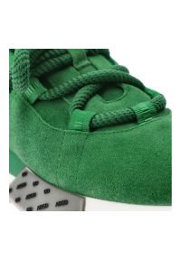 Zielone Sneakersy Artiker Modne Obuwie Damskie. Okazja: na co dzień. Kolor: zielony. Materiał: zamsz. Szerokość cholewki: normalna. Styl: sportowy, casual, elegancki #7