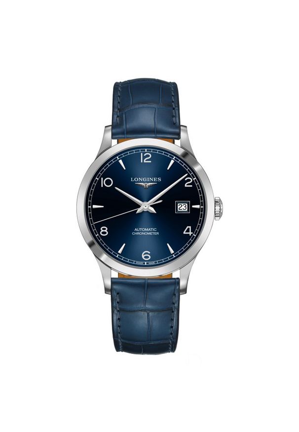 Zegarek Męski LONGINES Record L2.821.4.96.4. Materiał: skóra. Styl: casual, klasyczny