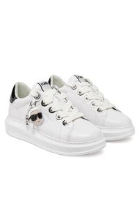 Karl Lagerfeld - KARL LAGERFELD Sneakersy KL62576T Biały. Kolor: biały. Materiał: skóra #5