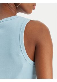 Juicy Couture Top Thin Strap JCWLV126308 Błękitny Slim Fit. Kolor: niebieski. Materiał: bawełna #6