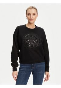 Guess Bluza W5YQ07 KB681 Czarny Regular Fit. Kolor: czarny. Materiał: bawełna #1