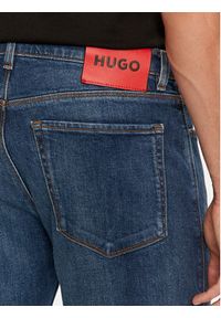 Hugo Jeansy 50522138 Niebieski Extra Slim Fit. Kolor: niebieski