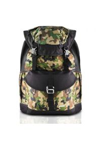 Plecak trekkingowy moro zielony PAOLO PERUZZI V-12-MZ. Kolor: zielony. Materiał: materiał. Wzór: moro. Styl: casual, militarny