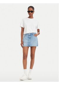 Hugo - HUGO Spódnica jeansowa Galanie_2_B 50566145 Niebieski Regular Fit. Kolor: niebieski. Materiał: jeans #5