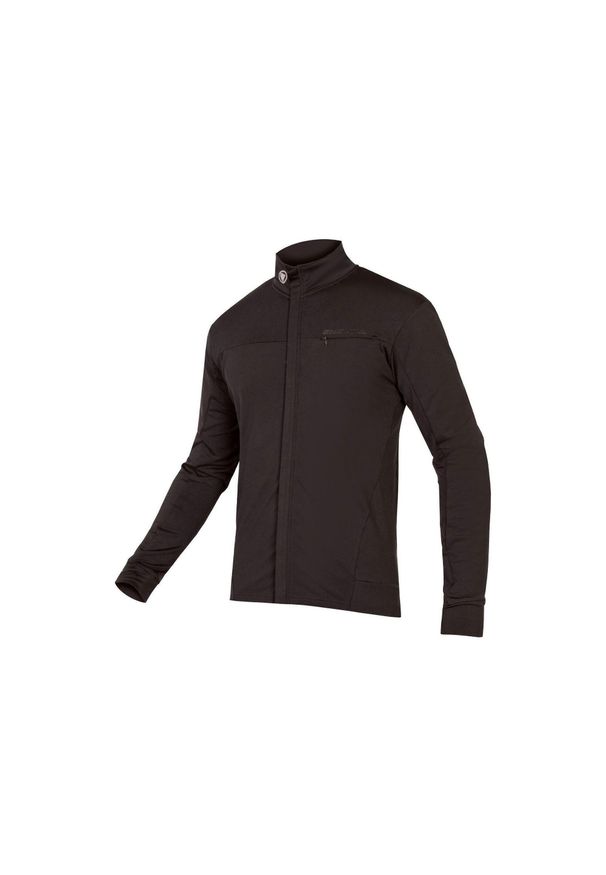 ENDURA - Koszulka Endura Xtract Roubaix L/s czarna. Kolor: czarny. Materiał: jersey, materiał. Sport: kolarstwo