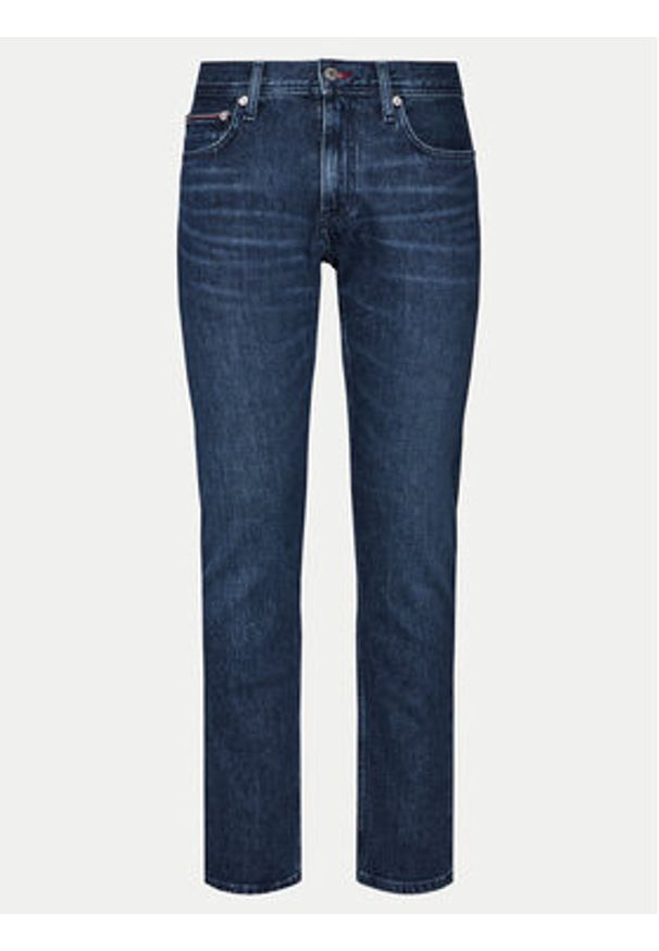 TOMMY HILFIGER - Tommy Hilfiger Jeansy Merceer MW0MW35169 Granatowy Straight Fit. Kolor: niebieski