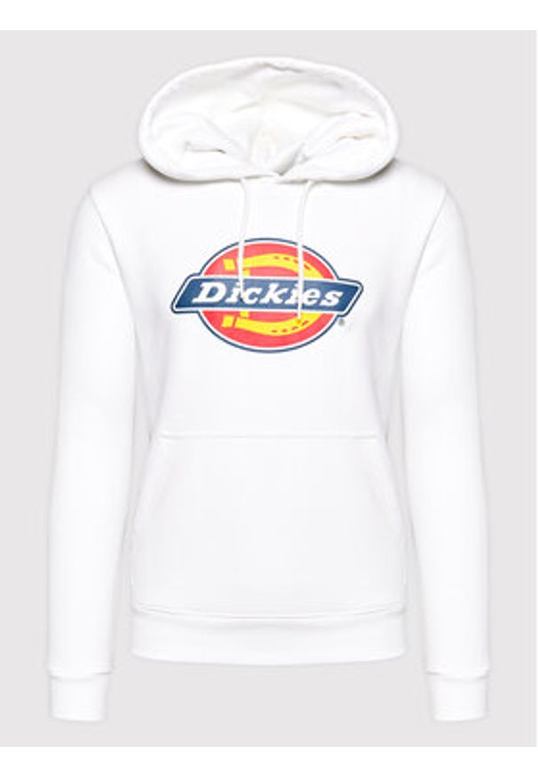 Dickies Bluza Icon Logo DK0A4XCB Biały Regular Fit. Kolor: biały. Materiał: bawełna
