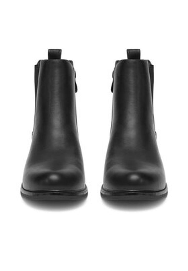 DeeZee Botki HX21055-1A Czarny. Kolor: czarny. Materiał: materiał