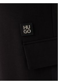 Hugo - HUGO Spodnie dresowe Danovopan 50546376 Czarny Relaxed Fit. Kolor: czarny. Materiał: bawełna #4