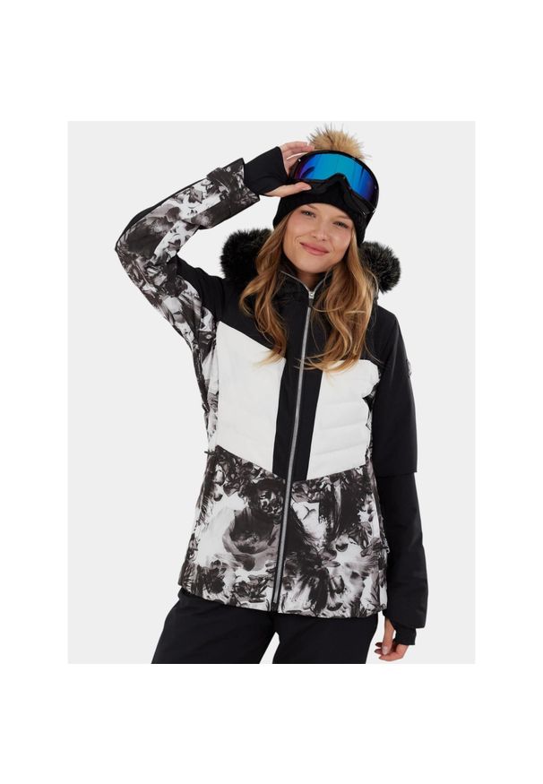 FUNDANGO - Kurtka Narciarska Damska Fundango Salina. Kolor: czarny, wielokolorowy, biały. Sezon: zima. Sport: narciarstwo