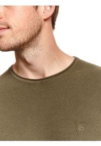 TOP SECRET - Cienki sweter strukturalny. Okazja: na co dzień. Kolor: zielony. Materiał: tkanina. Długość rękawa: długi rękaw. Długość: długie. Sezon: wiosna. Styl: casual #3