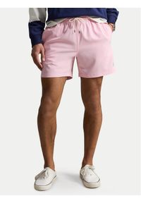 Polo Ralph Lauren Szorty kąpielowe 710957782511 Różowy Regular Fit. Kolor: różowy. Materiał: syntetyk #1