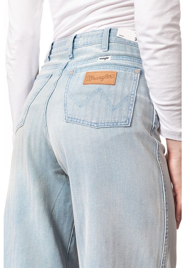 Wrangler - WRANGLER BAGGY HERRINGBONE W28GTS281 112128257. Stan: podwyższony. Wzór: aplikacja, jodełka