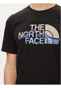 The North Face T-Shirt Mountain Line NF0A87NT Czarny Regular Fit. Kolor: czarny. Materiał: bawełna