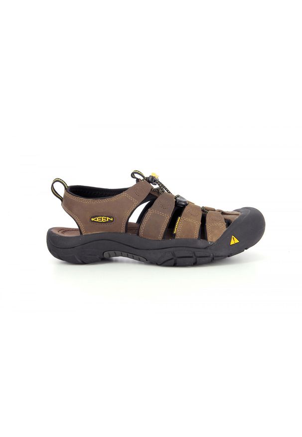 keen - Buty trekkingowe męskie Keen Newport Bison. Kolor: brązowy. Materiał: materiał, skóra, syntetyk