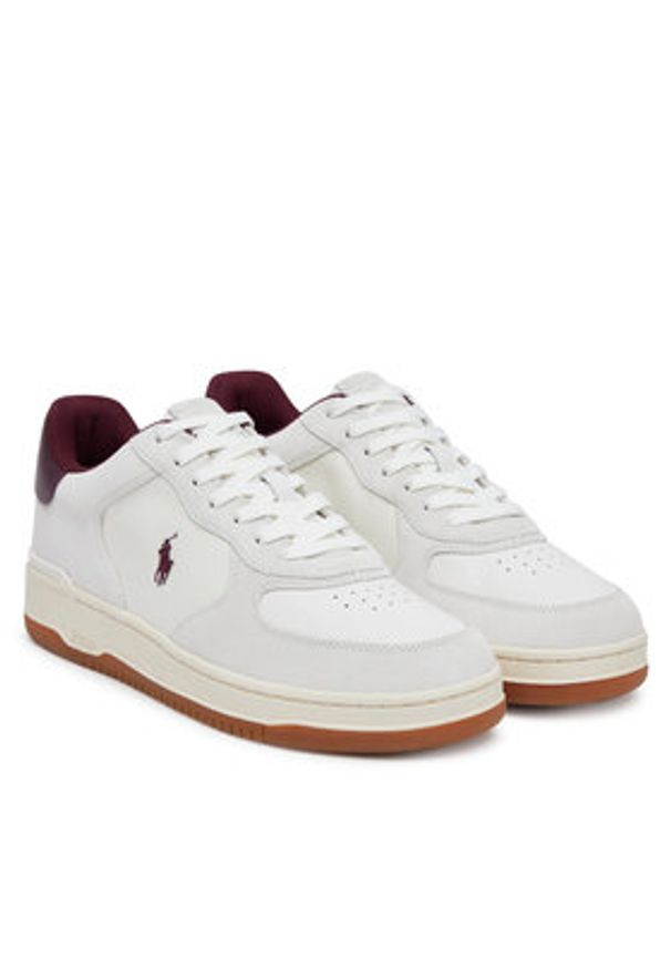 Polo Ralph Lauren Sneakersy 809971482003 Biały. Kolor: biały. Materiał: skóra, zamsz