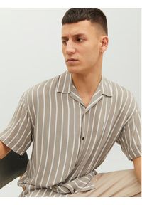 Jack & Jones - Jack&Jones Koszula Jeff 12220423 Beżowy Relaxed Fit. Kolor: beżowy. Materiał: wiskoza #4